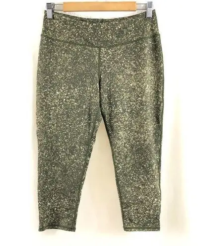 Hylete Womens Cropped Leggings Athletic Spotted L