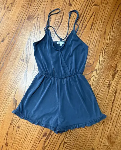 Moa Moa Navy Blue Sleeveless Romper