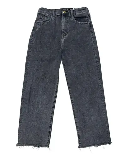 Pistola Washed Charcoal Cassie Cropped Super High Rise Denim Jeans size 26