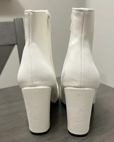 Boutique White Booties