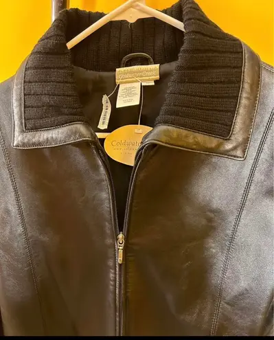 Coldwater Creek New women's jacket. 100% leather.$80.