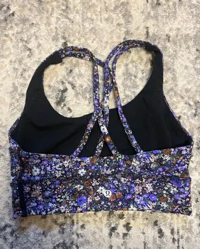 Lululemon Flower Burst Mini Long Line Energy Sports Bra -