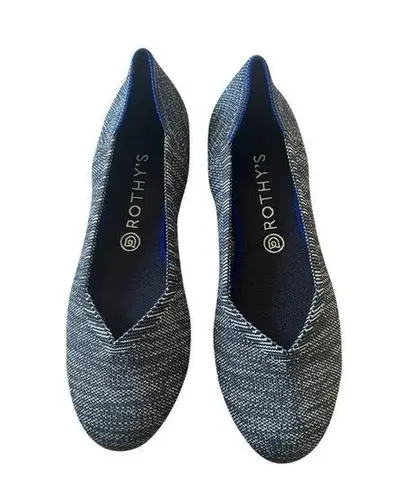 Rothy's RARE  Retired The Flat Women US 10 Charcoal Gray Luxury Ballet Flats