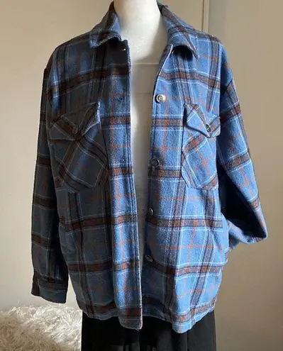 Velvet Heart  Women’s Plaid Flannel Button Up Shirt Jacket Shacket with Pockets