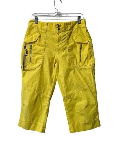 Ralph Lauren Lauren Active  Capri Pants Woman Size‎ 4 Solid Yellow Preppy Beach