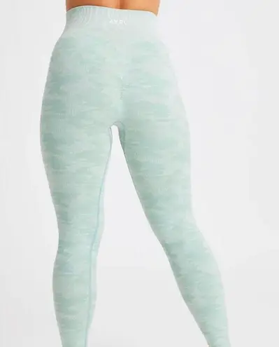 AYBL camo pistachio sage green seamless butt ruched leggings