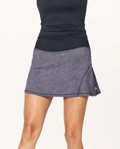 Lululemon NEW  Circuit Breaker Skirt II Disperse Dusky Lavender Black 4 Tall