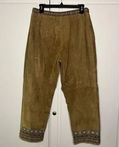 Bagatelle Vintage 1970s Suede Folk Cottage core Pants
