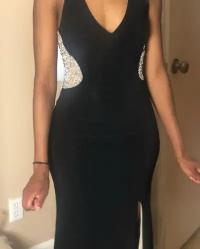 XScape Elegant Black Evening Gown