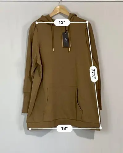 VERO MODA Women’s Long Sleeve Long Pullover Sweatshirt Sepia Tint Size 1X NWT