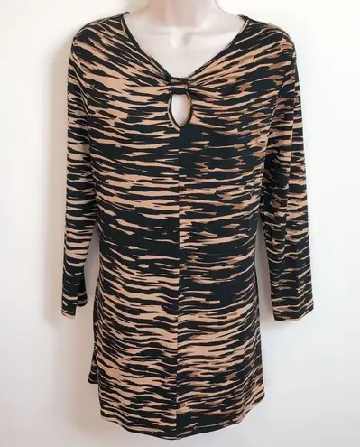 Lysse š keyhole animal print tunic top