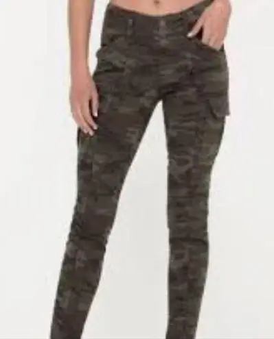 Faded Glory Camo Cargo zipper motto Skinny Jeans/Pants