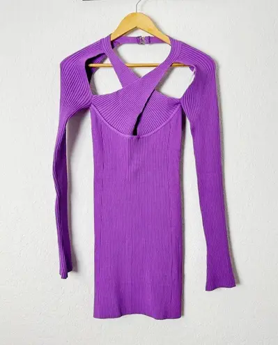 NWT David Koma Cutout Ribbed Stretch