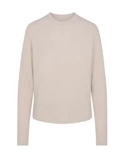 SKIMS RELAXED TEES LONG SLEEVE T-SHIRT LIMITED EDITION-STONE medium