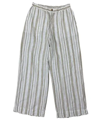 Faherty Monterey 100% Linen Elastic Waist Wide