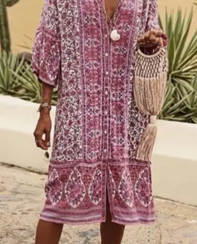 Spell and the Gypsy Collective Jasmine Tunic in Lilac, Size XS Pink