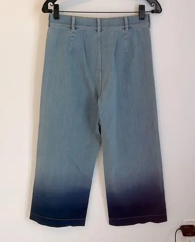 Lafayette 148  NY Clarke Ombré Wide Leg Jeans