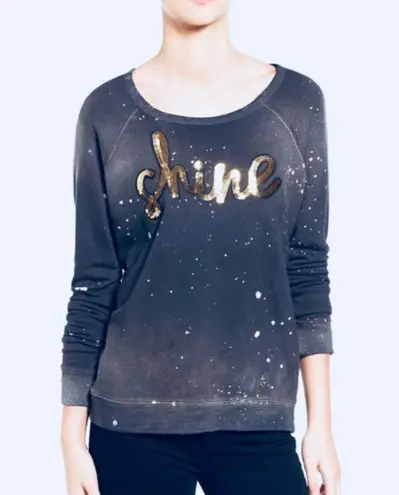 Sundry | Shine Golden Sequin Sweatshirt Size 2