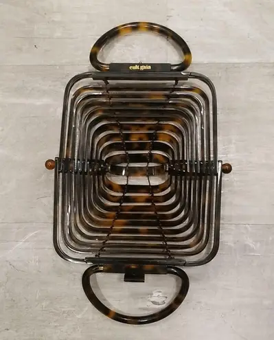 Cult Gaia ππ Lillith Bag ~ Tortoise Acrylic Mini Top Handle Bag Collapsible