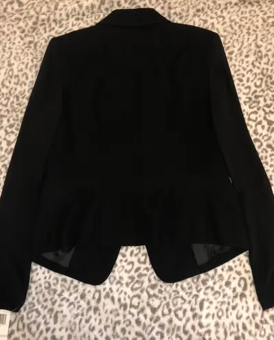 Nine West NWT  Opening Night Black Suit Separates Jacket Size 6 Sheer Sleeves