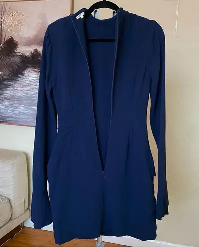 House Of CB  size XS TALLER  'Mahalia' Navy Long Sleeve Mini Dress NWOT