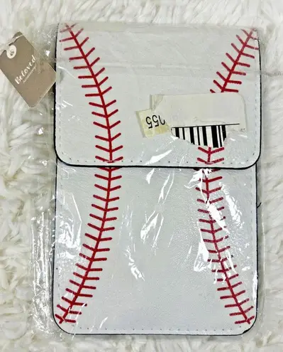 Baseball Cell Phone Crossbody Purse Baseball Mom Purse Red