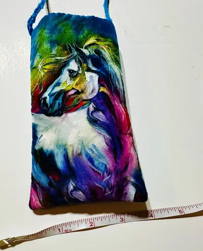 Designer hand painted silk crossbody phone glasses pouch bag crossbody New Multiple