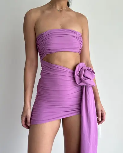 Bahia Maria Mia Mini Dress Small Orchid Lilac Hot Girl Night Out Glam Statement Pink