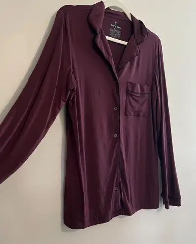 Tommy John Sleep Shirt Comfy Classic Lightweight Night Shirt Modal Blend Sz Med Red - Image 5