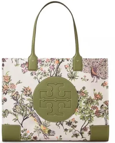 Tory Burch  tote purse 82268 Ella Printed Bag Winter Sage Handbag