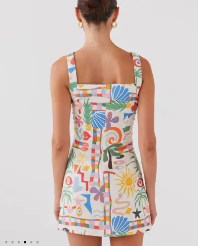 Peppermayo Linen Mini Dress - Summer Palm