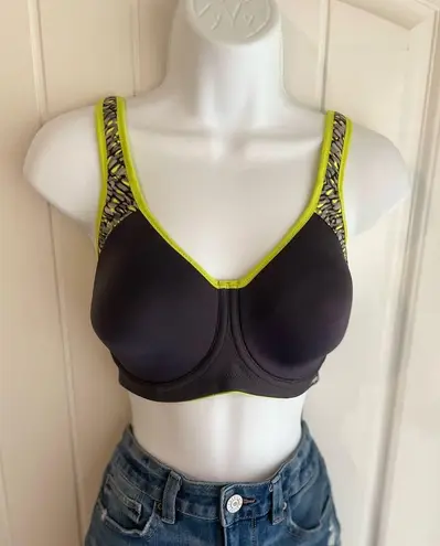NWT Freya Lime Green & Grey Sonic UW Molded Activewear Sports Bra Sz 30