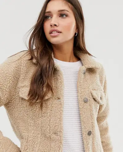 Hollister  Teddy Bear Sherpa Trucker Jacket