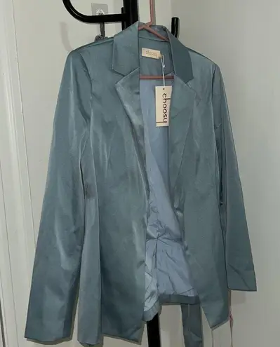 New Choosy light blue long sleeve Blazer. Size 6