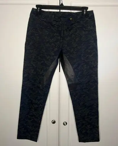 Roseanna Made in France Camo Trousers with Leather Details