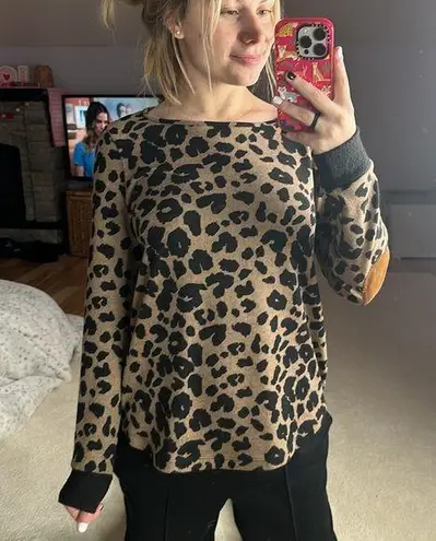 Pink Clover : Cheetah Print Long Sleeve Top