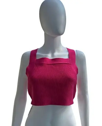 House of Harlow 1960 x Revolve Wide Strap Crop Top Woman’s pink Size L, NEW