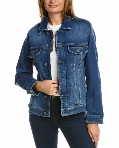 Zadig & Voltaire Kase Denim Heart Jacket in Dark Blue Small