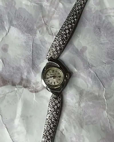 Bulova Vintage Art Deco Women’s Swiss 10K Gold Cocktail Watch WORKING!