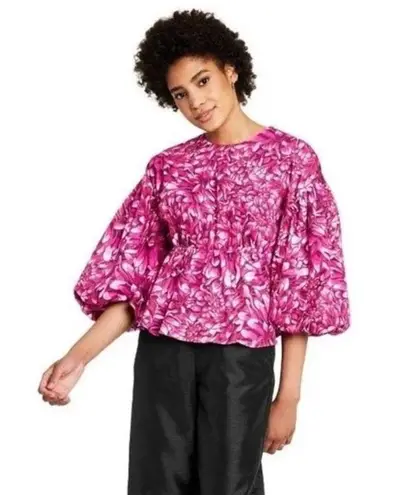 Kika Vargas X Target Floral Blouse Pink XS