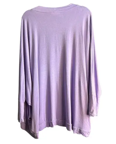 Zenana Outfitters Purple Open-Front Cardigan Sweater