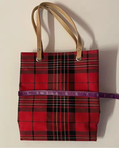 Vintage Y2K Red Tartan Plaid Tote Bag GUC