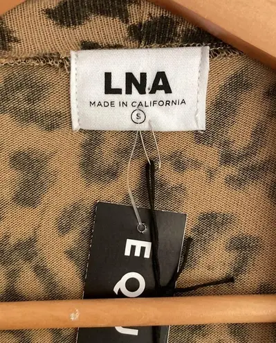 LNA |Brushed Leopard Flynn Cutout Sweater sz small