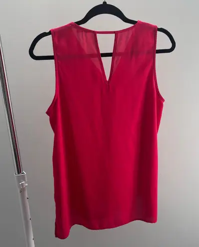 Pleione Anthropologie Pink Sleeveless Cutout Blouse