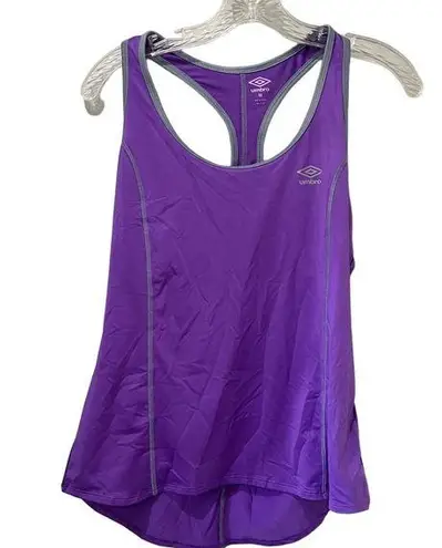 Umbro Top Medium Purple Racerback Tank Sleeveless Stretch Womens Polyester