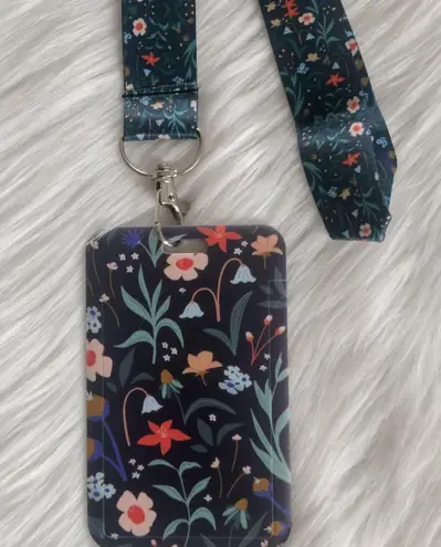 Floral lanyard with Id/ card holder