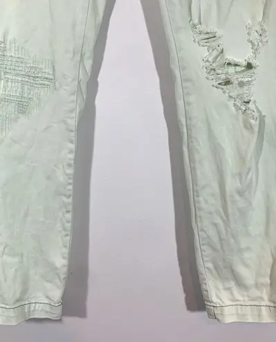 Pilcro and the Letterpress Pilcro Mint Color Jeans No. 25 Hyphen Fit