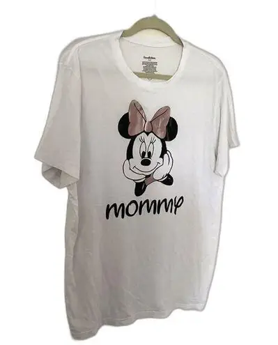 Goodfellow & Co Minnie Mouse Graphic Tee Disney Cartoon Short Sleeve White T Shirt Sz XL