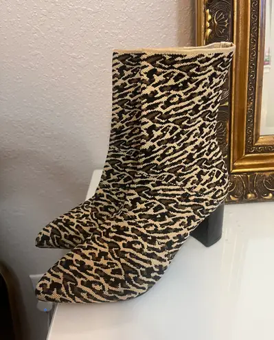 Cheetah sock booties best sale