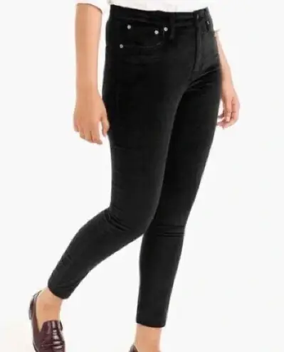 J.Crew  High Rise Toothpick velvet jeans